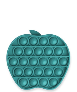 Solid Color Apple Shaped Pop Fidget Toy MSD02PP  BLUE GREEN
